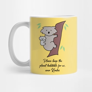 Koala - Habitable Planet (Sunshine Yellow) Mug